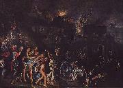 Adam Elsheimer Der Brand Trojas oil painting on canvas